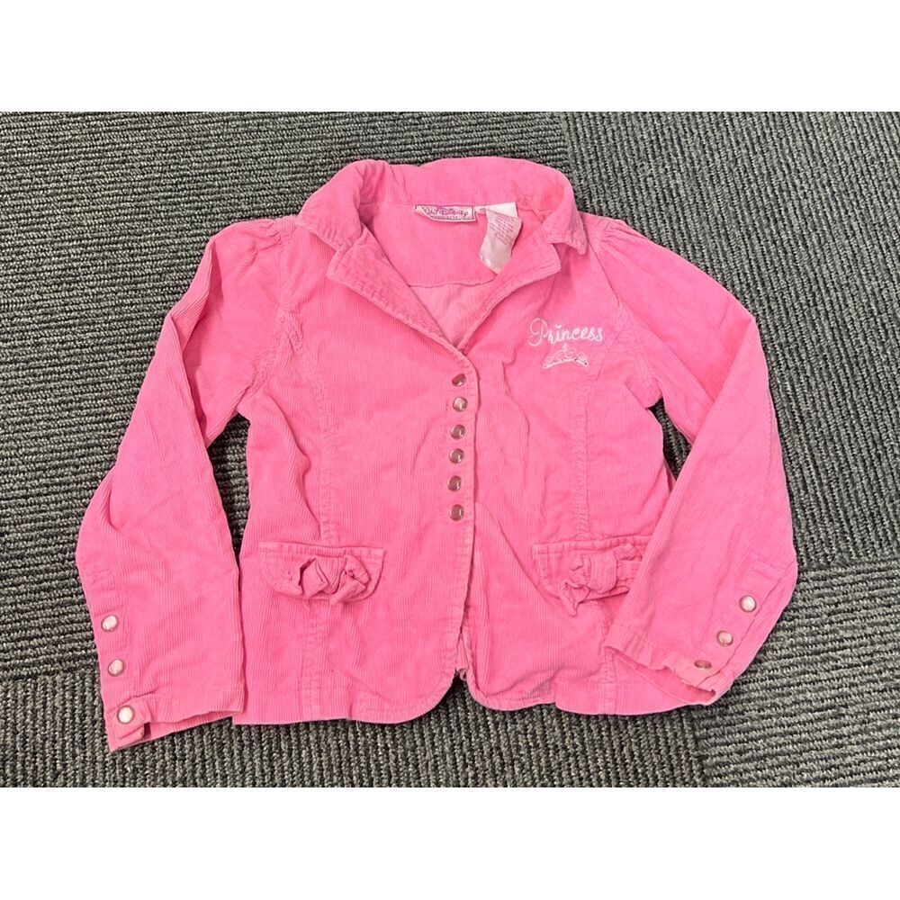Walt Disney Vintage Pink Princess Corduroy Button-Up Jacket Casual Outerwear - Picture 7 of 8
